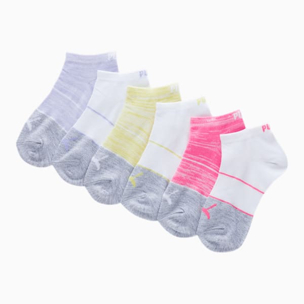 Girls' Low Cut Socks [6 Pack], MD COMBO, extralarge